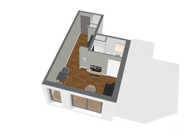 Appartement F1 à vendre - 1 pièce - 27.45 m2 - ENTRANGE - 57 - LORRAINE - Century 21 Côté Est Immobilier