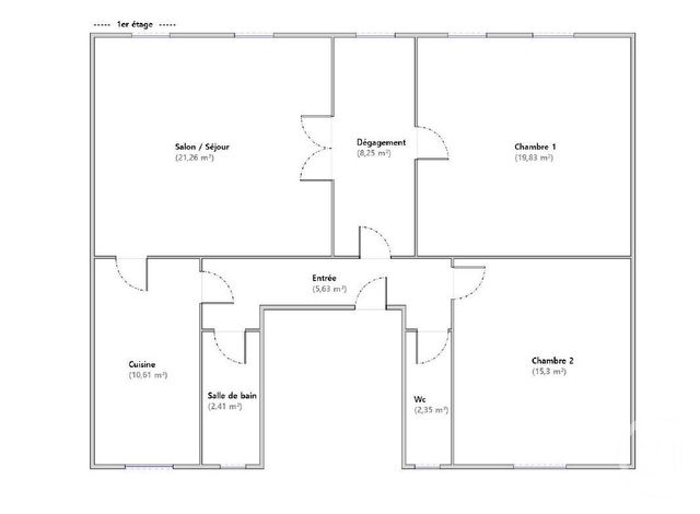Appartement F3 à vendre - 3 pièces - 85.0 m2 - ST JULIEN LES METZ - 57 - LORRAINE - Century 21 Côté Est Immobilier