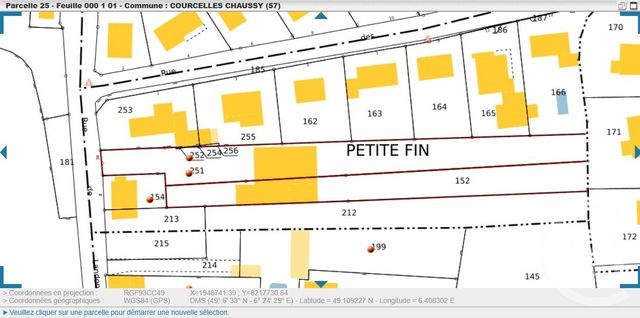 Afficher la photo en grand terrain à vendre - 3246.0 m2 - COURCELLES CHAUSSY - 57 - LORRAINE - Century 21 Côté Est Immobilier
