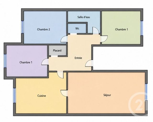 Appartement F4 à vendre - 5 pièces - 91.64 m2 - MONTIGNY LES METZ - 57 - LORRAINE - Century 21 Côté Est Immobilier