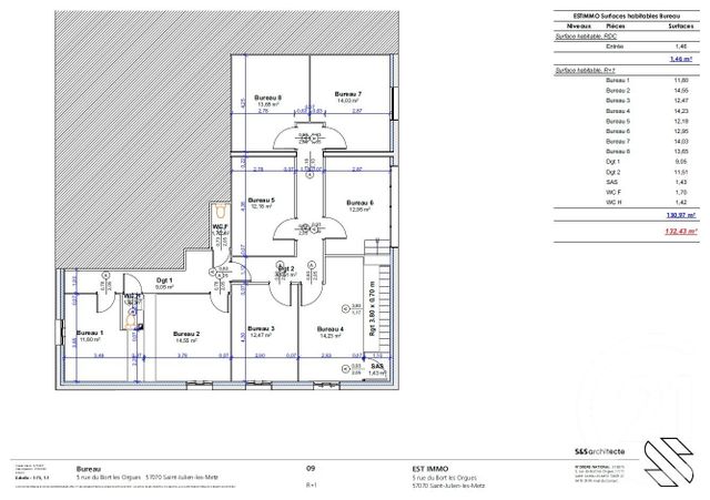 commerce à louer - 132.43 m2 - ST JULIEN LES METZ - 57 - LORRAINE - Century 21 Côté Est Immobilier